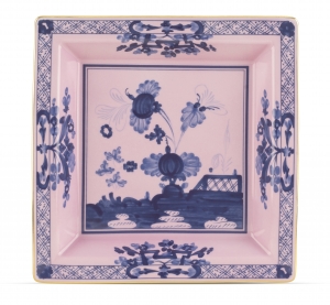 Ginori Oriente Italiano Azalea Small Square Tray / Vide Poche